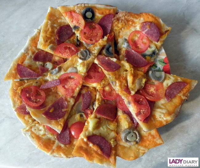 Тонкая пицца - пошаговый рецепт с фото на Готовим дома