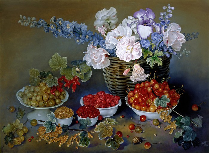 SMALL FRUITS OF SUMMER 66x91 cms Oil on canvas 2000 copy (700x513, 119Kb)
