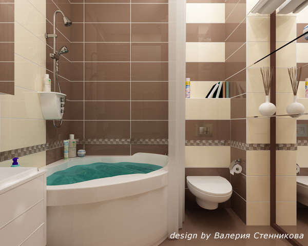 Интерьер ванной комнаты в коричневых тонах 4 (600x480, 130Kb)