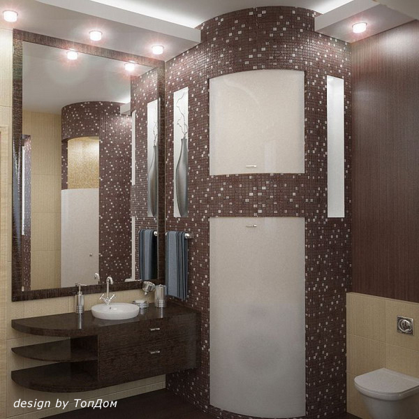 Интерьер ванной комнаты в коричневых тонах 20 (600x600, 206Kb)