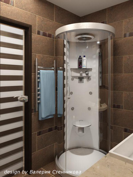Интерьер ванной комнаты в коричневых тонах 26 (450x600, 152Kb)