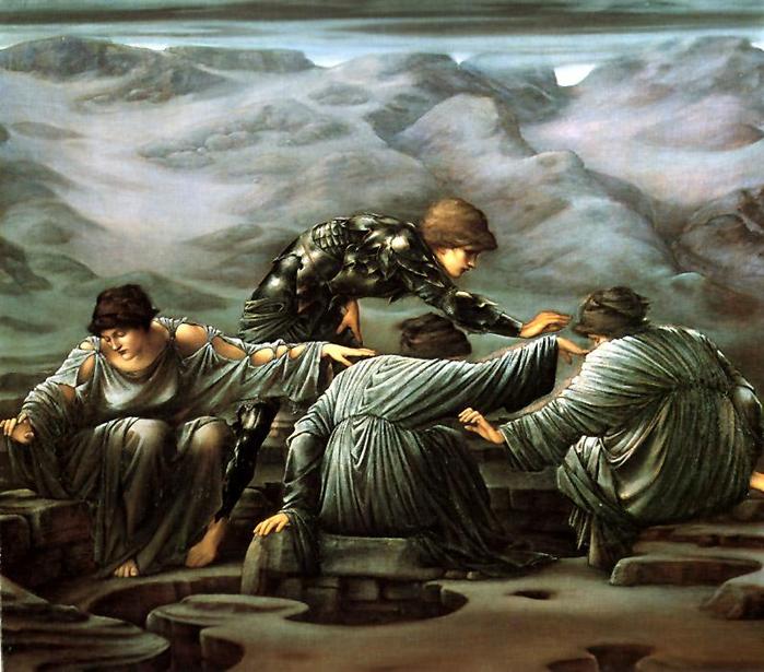 Perseus și Gry (Edward Burne-Jones) / (699x615 4711681_Persei_i_Graii__Edvard_ByornDjons, 71KB)