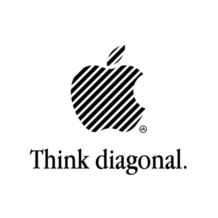 Кретаивный Apple логотип от Viktor Hertz 2 (700x700, 39Kb)