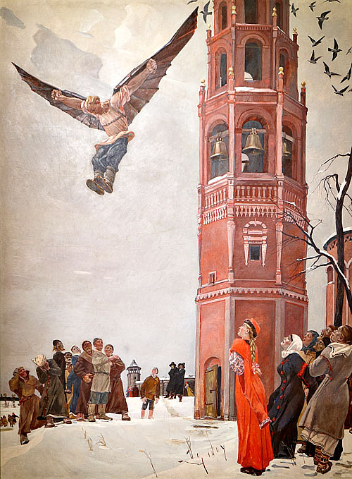 Художественная галерея Сокольники - картина русский Икар (500x679, 145Kb)