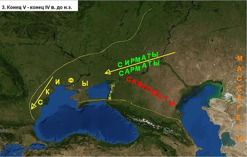 Сарматское море карта