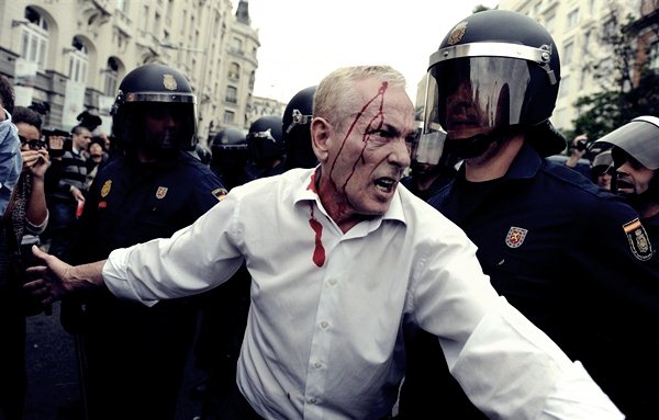 Демонстрации в Мадриде 25 сентября8 (600x383, 47Kb)