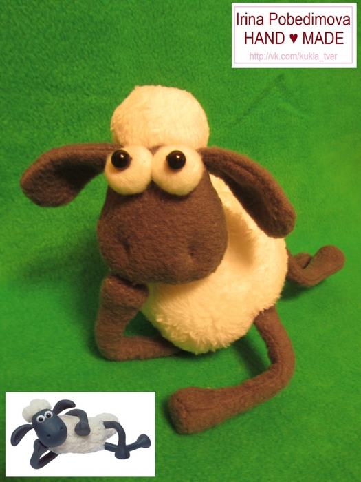 Овца 2 Войлочная игрушка Выкройка для шитья