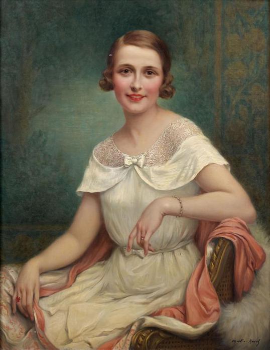 Portrait de femme en robe blanche (538x700, 44Kb)
