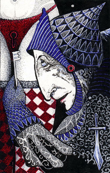 Рыцарь мечей - интуиция (проект Таро) (382x600, 157Kb)