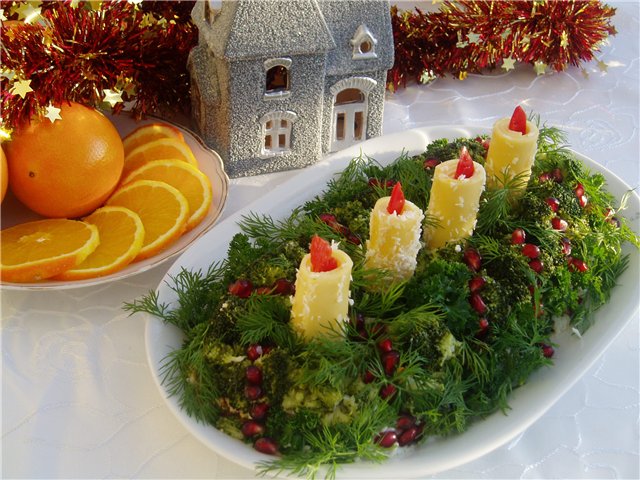Конкурс: Новогоднее блюдо (идеи как украсить новогодний стол) 93433811_large_Novogodnee_ukrashenie_blyud