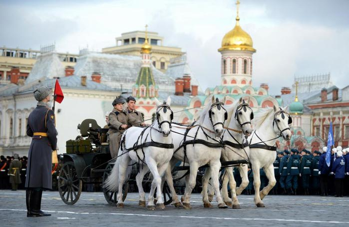 Репетиция парада 7 ноября 1941 года