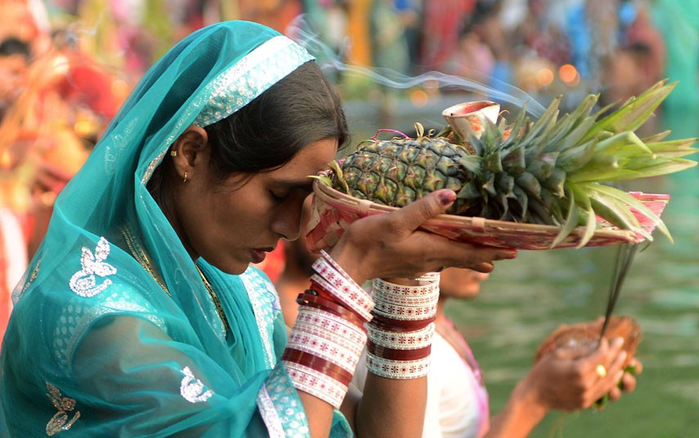 Индуистский фестиваль Пуджа Чхатх (Hindu festival of Chhath Puja)