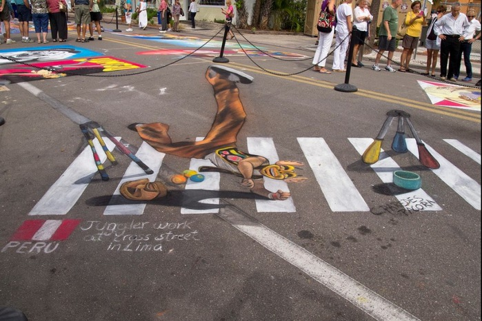 Фестиваль рисунка мелом 'Sarasota Chalk Festival 2012'