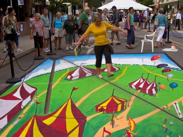 Фестиваль рисунка мелом 'Sarasota Chalk Festival 2012'
