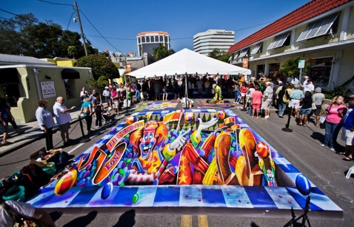 Фестиваль рисунка мелом 'Sarasota Chalk Festival 2012'