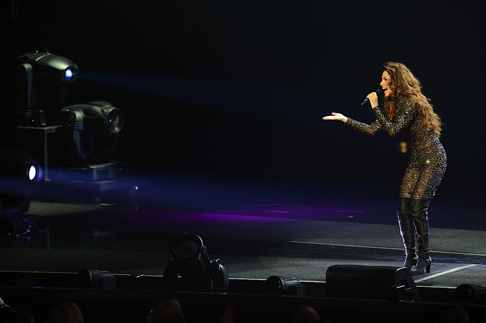 Шанайя Твейн выступает в Лас-Вегасе, 1 декабря.