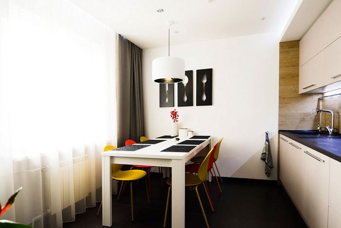 Современный интерьер квартиры трехкомнатной квартиры
