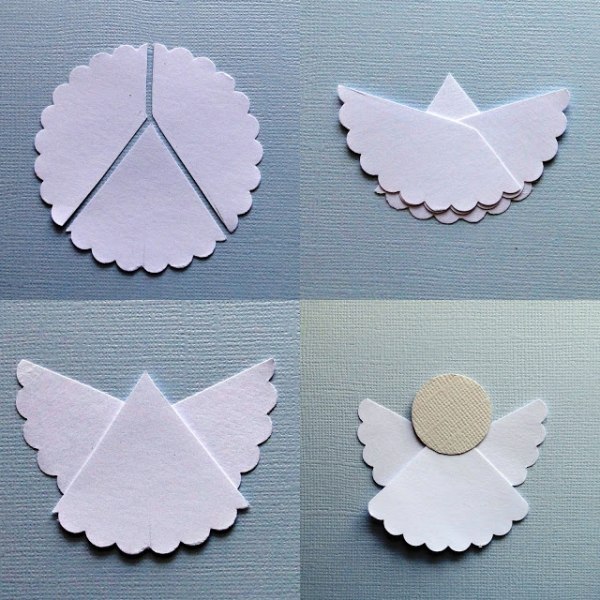 Как можно сделать ангела из бумаги