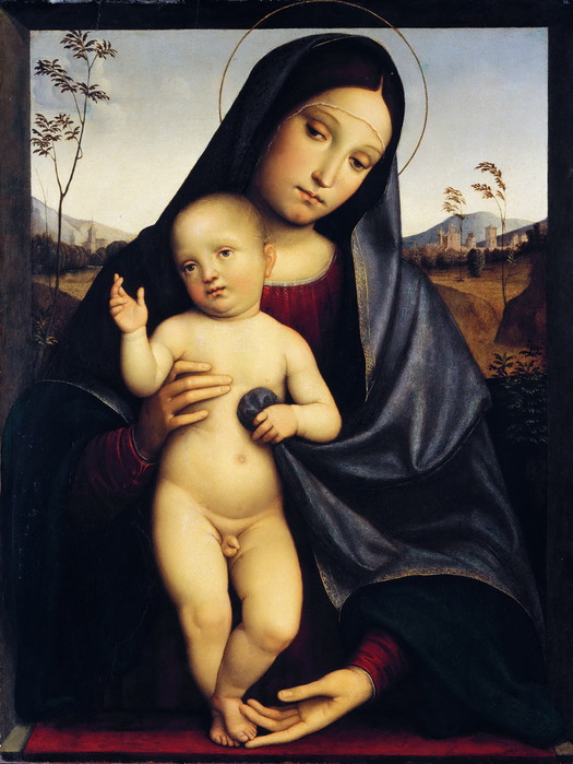 Франческо Франча (1447-1517) - Мадонна с младенцем (525x700, 106Kb)