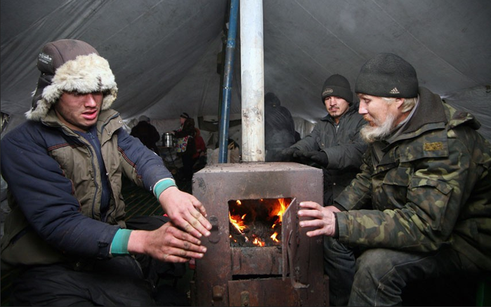 Похолодание и снег в Украине и России