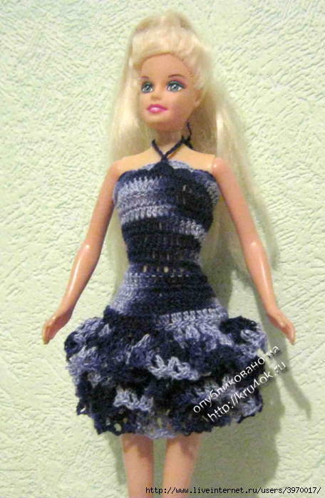 Фотографии в альбоме Куклы Барби вязаная одежда ya-romashka на