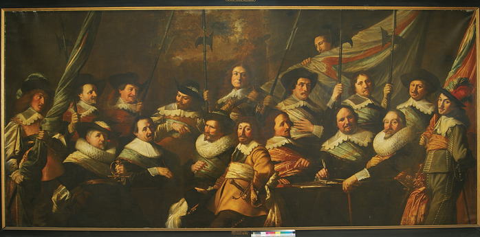Pieter Claesz. Soutman - Officieren en onderofficieren van de St. Jorisdoelen uit de zittingsperiode 1639-1642 (700x345, 107Kb)