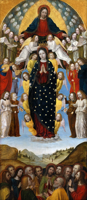 Бержоньоне (Италия, около 1453-1523) - Успения Пресвятой Богородицы (306x700, 110Kb)