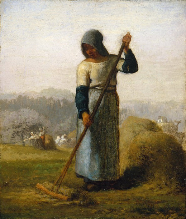 Жан-Франсуа Милле - Женщина с граблями 1856-57 (597x700, 147Kb)
