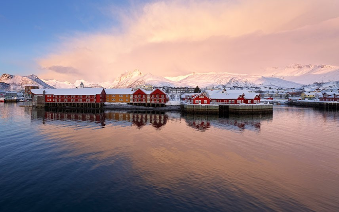 Северное сияние и красивые пейзажи в Швеции и Норвегии