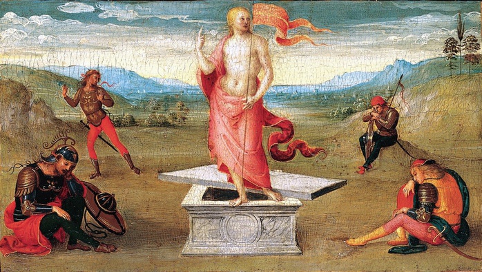 Перуджино (Италия, Читта-делла-Пьеве, известен с 1469, умер 1523) - Воскресение (700x395, 152Kb)