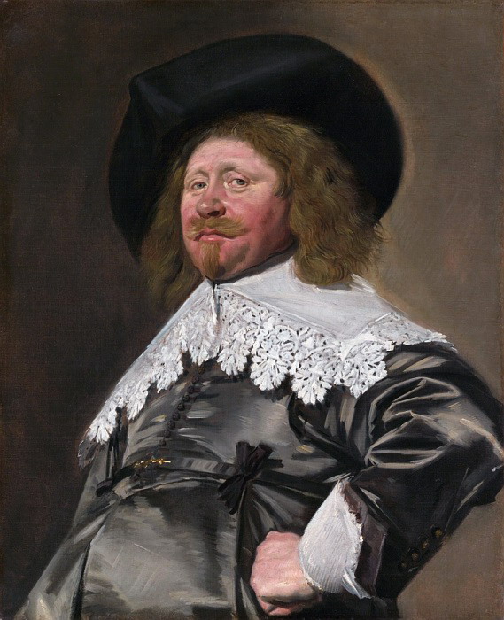 Франс Халс - Портрет мужчины, возможно, Николаса ван Пьетерша Дуйста Ворхута (родился около 1600, умер в 1650) 1636-38 (569x700, 125Kb)