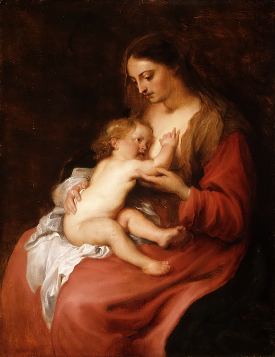 Антонис ван Дейк - Богоматерь с младенцем  ок. 1620 (540x700, 88Kb)