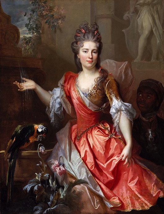 Николя де Лажильер - Женский портрет, возможно мадам Клод де Ламберт  1696 (530x694, 121Kb)