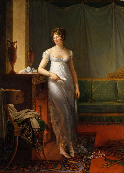Франсуа Жерар  - Г-жа Шарль-Морис де Талейран-Перигор, позже принцесса Беньевен (урожденная Ноэль-Катрин Верле, 1761-1835)   ок.1808 (503x700, 110Kb)