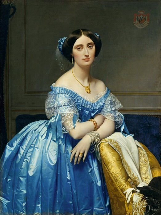 Жан-Огюст-Доминик Энгр - Жозефина-Элеонора-Мари-де-Полин де Галар Брассак де Беарн (1825-1860), Принцесса де Бройля 1851-53 (523x698, 127Kb)