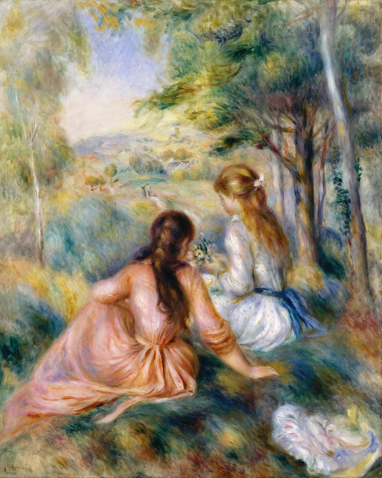 Огюст Ренуар - На лугу 1888-1892 (558x700, 159Kb)