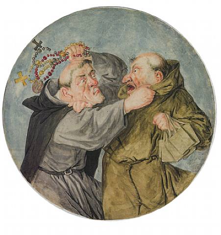 Two Monks fighting  (451x480, 34Kb)
