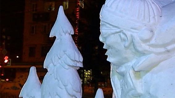Фестиваль ледяных скульптур «Волшебный лед Сибири» в Красноярске. Фотографии