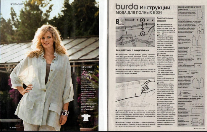 Burda 1994 Весна-Лето Блузы Юбки Брюки