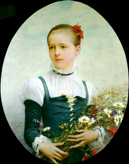 Jules-Joseph Lefebvre Portrait of Edna Barger of Connecticut (550x700, 382Kb)
