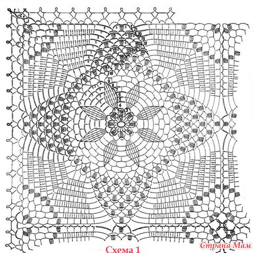 97282773 large 033 Free Crochet Doily ( Napkin) with Schema