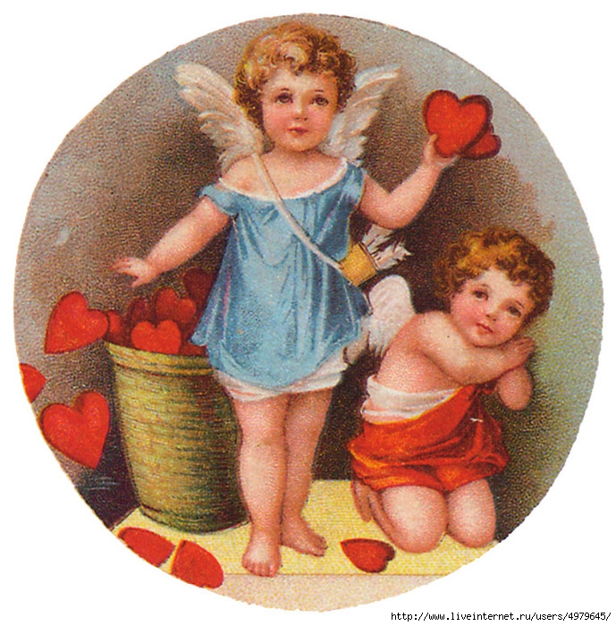 Vintage_Valentine's Day_открытки_004 (689x700, 354Kb)