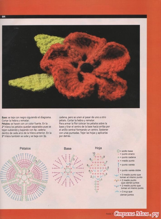 Para Ti журнал цветы крючком (2) (514x700, 220Kb)