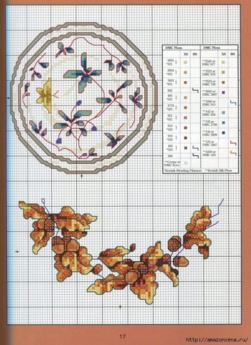 Отличный журнал вышивки Marie Barber - Cross-Stitch Florals (11) (510x700, 338Kb)