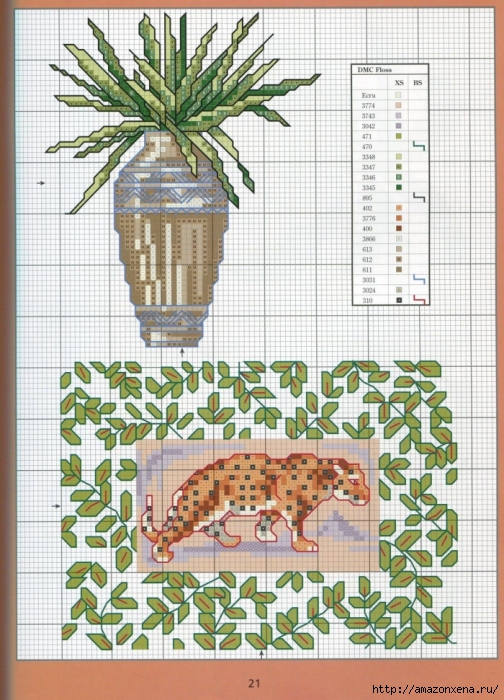 Отличный журнал вышивки Marie Barber - Cross-Stitch Florals (15) (504x700, 339Kb)