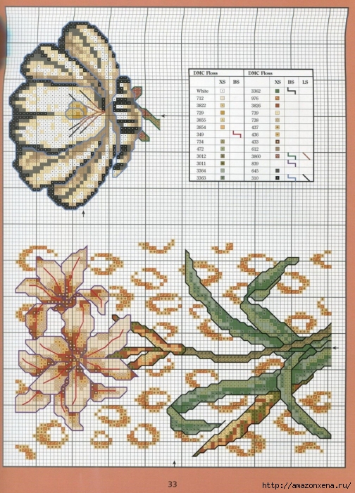 Отличный журнал вышивки Marie Barber - Cross-Stitch Florals (27) (504x700, 348Kb)