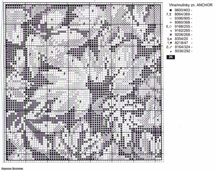 Вышитые подушки Листья (2) (700x554, 321Kb)