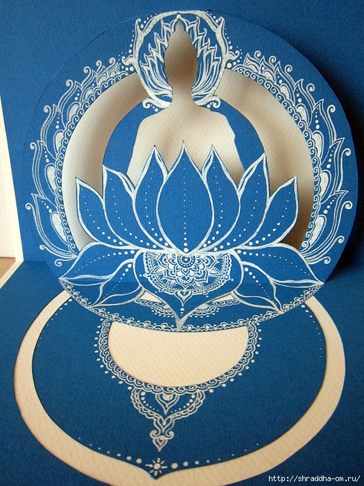 3D-открытки Синий Будда, автор Shraddha (6) (525x700, 389Kb)