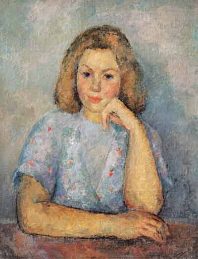 Портрет дочери Кириллы Фальк. 1946 (400x524, 16Kb)