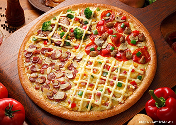 Вкуснейшая пицца на белом соусе (4) (600x426, 283Kb)